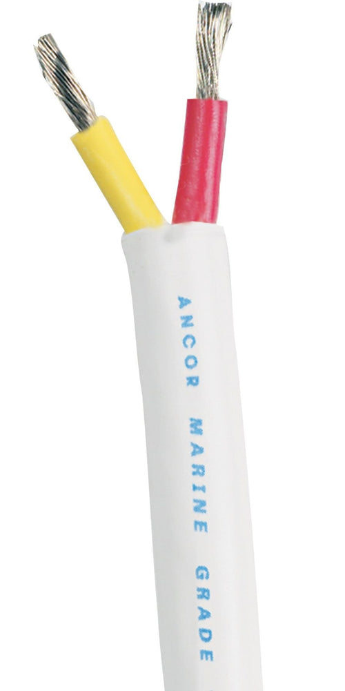 Ancor 124350 Marine Grade Products Safety Duplex Cable, 12/2 AWG (2 x 3mm2), Flat - 500ft,Red/Yellow