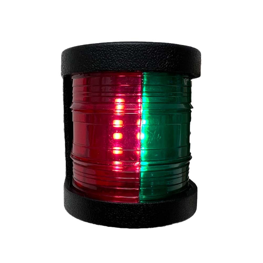Marine Sport Lighting Bow Light Marine Fit 12V-24V Bi-Color RED and GREEN LED light with Black Shell MSSL12BSGR