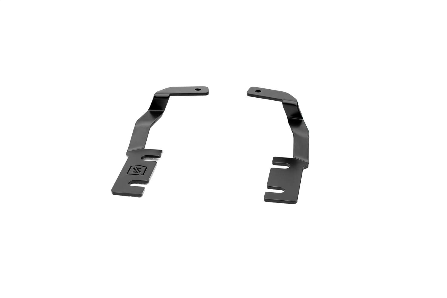 ZROADZ LED Mounting Bracket Ditch Hood Hinge - Compatible w/ 2019-2021 Ford Ranger - to Mount (2) 3 Inch LED Pod Lights - Mild Steel Gloss Black - Bolt-On Easy Installation - PN #Z365821