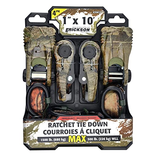 Ratcheting Tie-Downs (35613) - Erickson Manufacturing, Qty 4