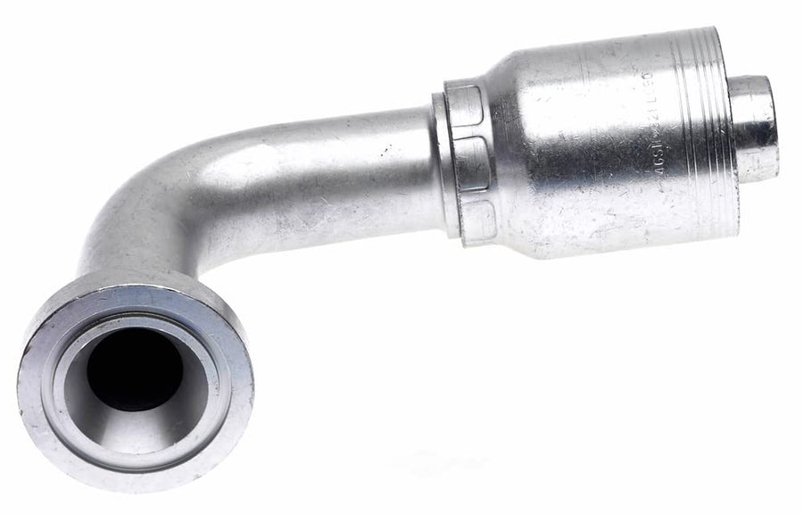 GlobalSpiral Series Gates MAX Pressure Couplings, Caterpillar Style O-Ring Flange, 90 Degree Bent Tube, 1-1/2" ID 24GSM-24FLC90-087
