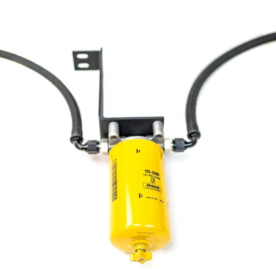 Lower Diesel Fuel Filter Upgrade Kit HS Motorsports Compatible With 2011-2016 Ford 6.7L F250, F350, F450, F550