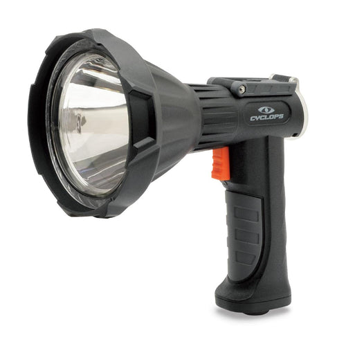 Rechargeable Cyclops Portable Handheld Tri-Mode Illumination RS 1600 Lumens Spotlight Flashlight with DC 12-24V Car Charger/Adapter