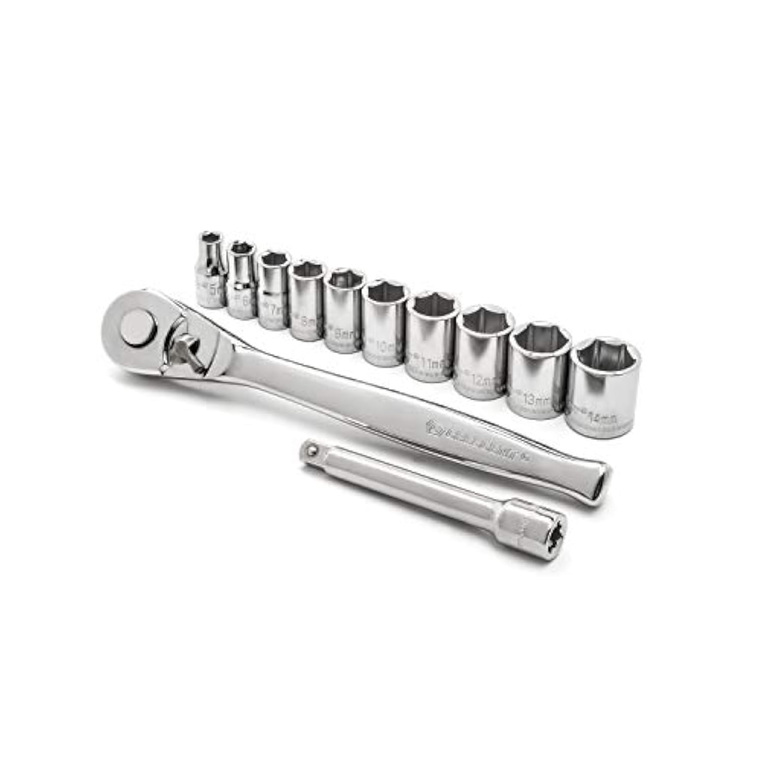 12 Piece Crescent 1/4" Drive 6 Pt. Metric Mechanics Tool Set - CSWS14MM12