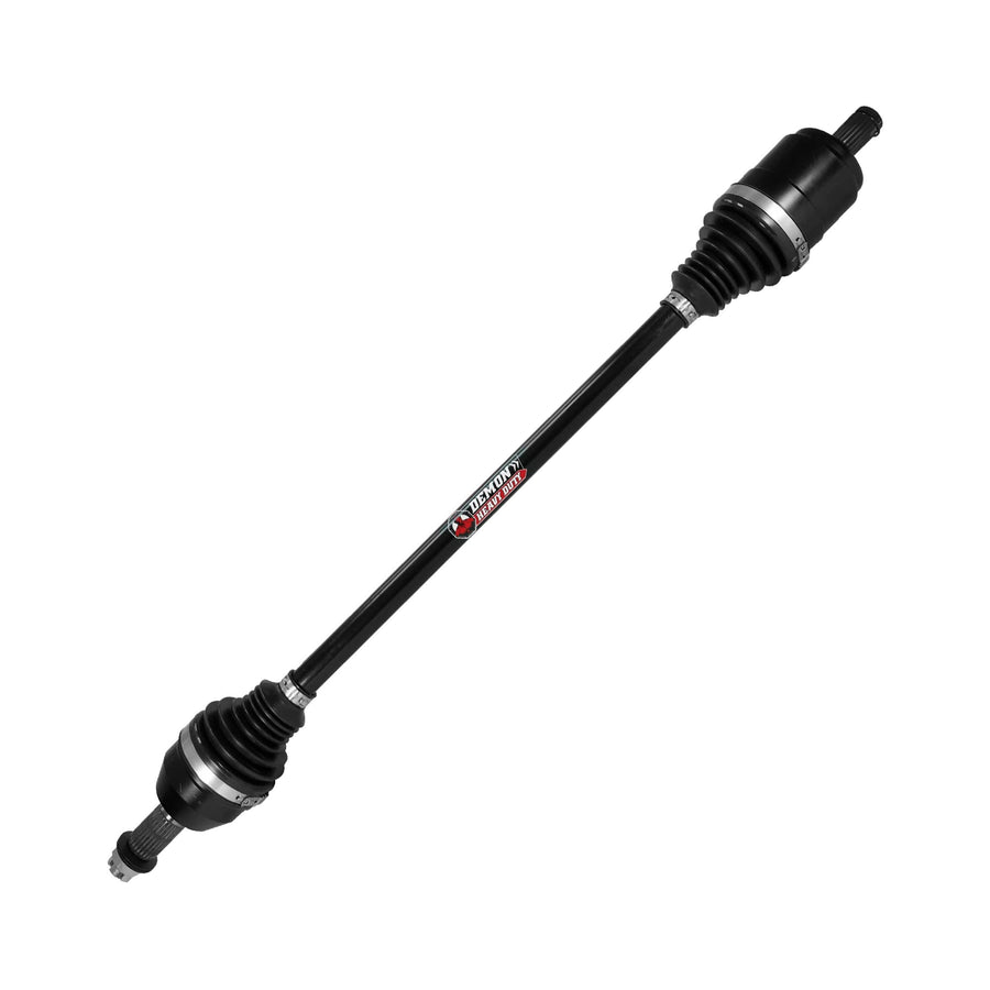 Demon Powersports Heavy Duty Front Left/Right Lift Kit Axle for Polaris RZR 1000/RS1, Unique Boot Design, 47 Degrees Larger Swings, for 7-10 inch SUPER ATV Lift Kit (See Fitments in Description)