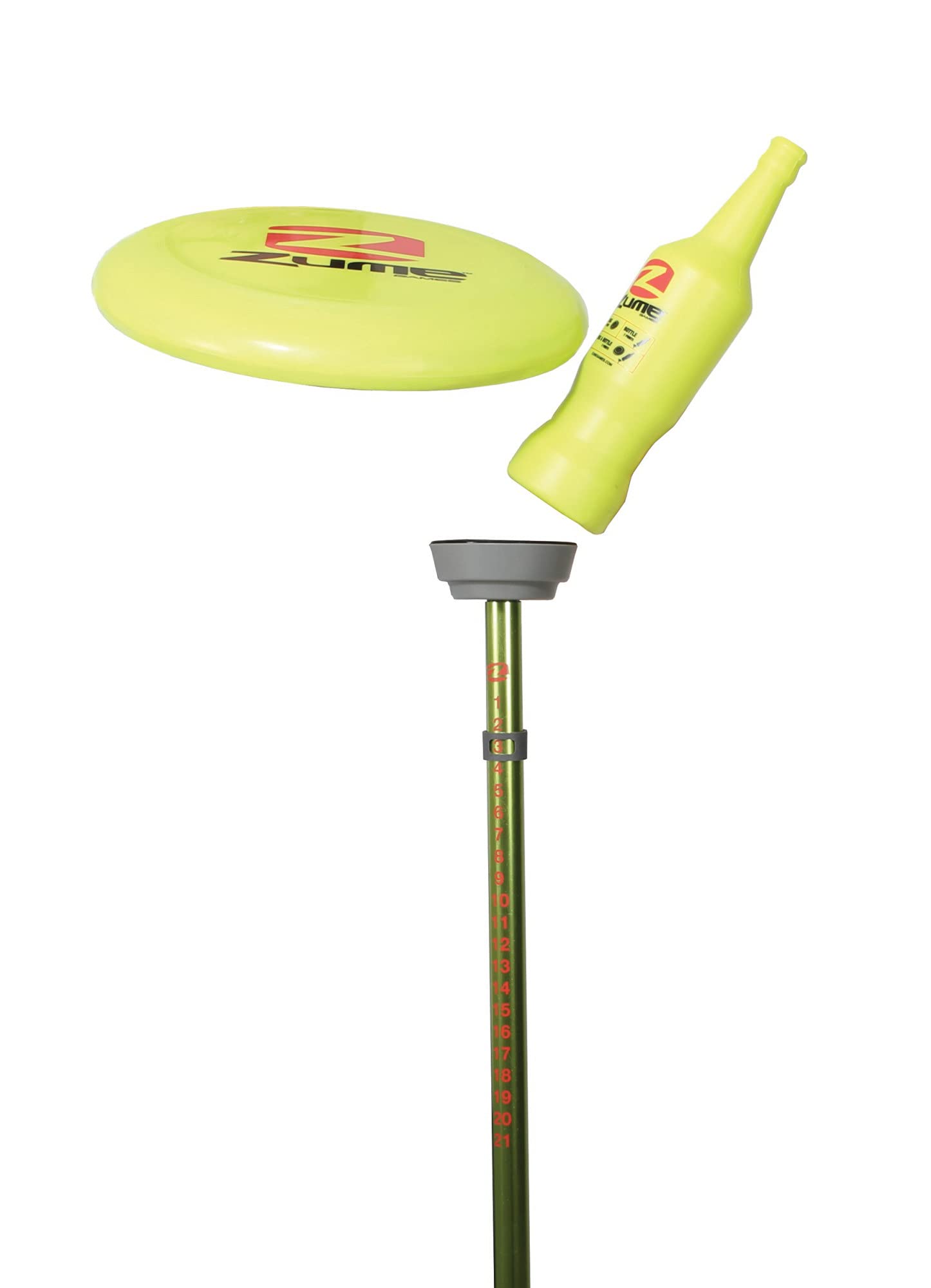 Zume Games Outdoor Target Game Bottle Battle Disc-Throwing for Ages Six and Older