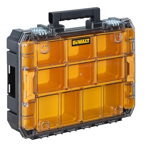 DEWALT Tool Organizer TSTAK, Small Parts and Screw Organizer Tool Box with Removable Compartments, (DWST17805)