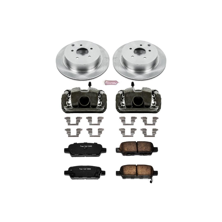 Power Stop Autospecialty KCOE2427 1-Click OE Replacement Brake Kit with Calipers For Nissan Murano 2003-2007, Nissan Quest 2004-2009 [Model Specific]
