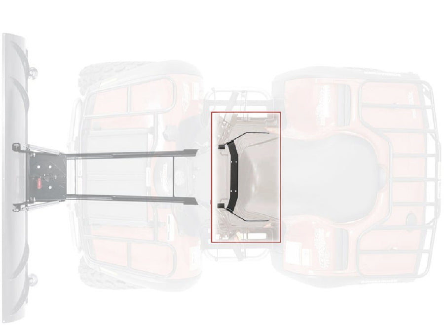 ProVantage WARN 64669 ATV Center Kit Snow Plow Mount , Black