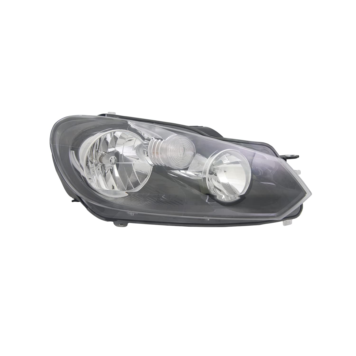 Right TYC Headlight Assembly Compatible with 2010-2014 Volkswagen Golf