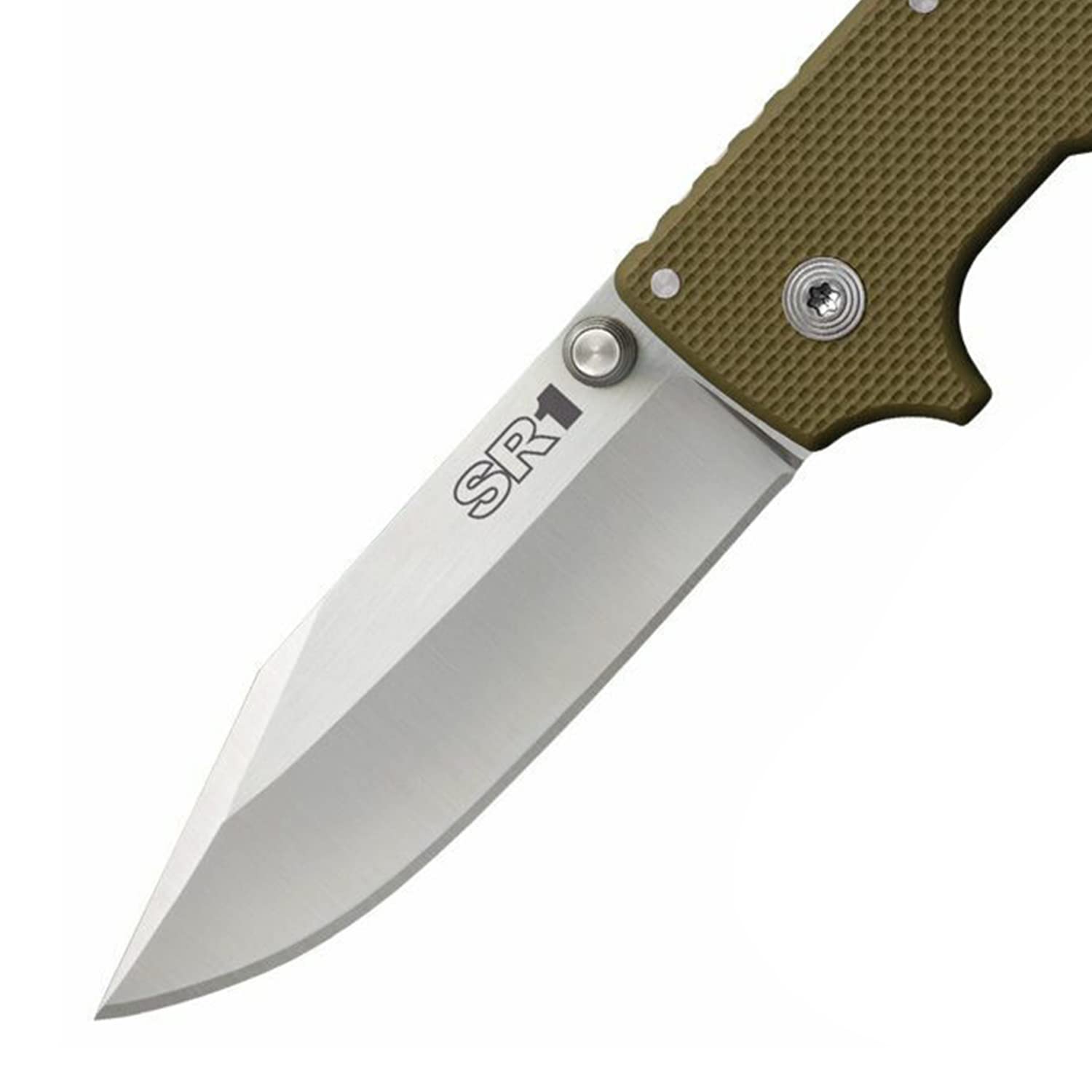 Cold Steel 4" SR1 Clip Point Blade G-10 Handle Folding Knife with Tri-Ad Locking Mechanism and Pocket/Belt Clip S35VN Steel
