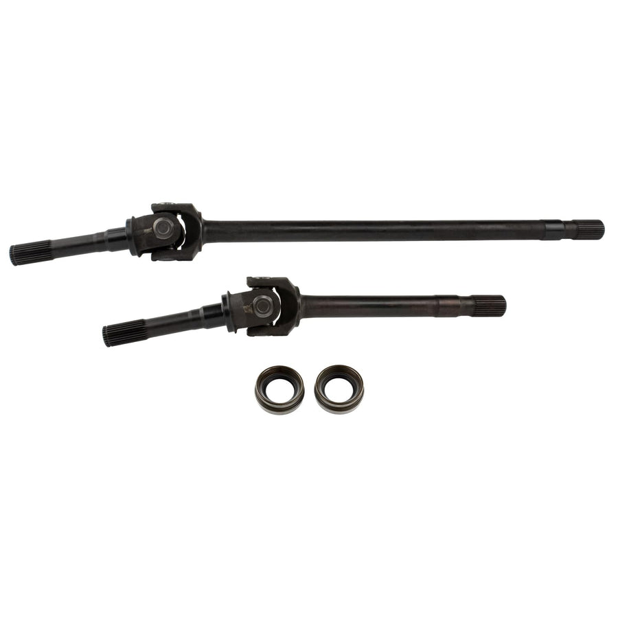 TEN Factory Chromoly MG22129 Front Axle Shaft Kit for Dana 30 (1972–1981 Jeep CJ5/CJ6/CJ7) – 30 Spline Inner, 4340 Chromoly, Left & Right Assemblies, 5-760X U-Joint Compatible