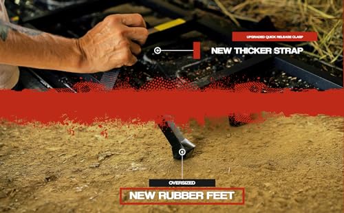 Traxion Tailgate New Ladder XL for All Trucks Including Lifted Trucks up to 50" Tailgate with articulating Patent Pending Frame for Uneven Ground.