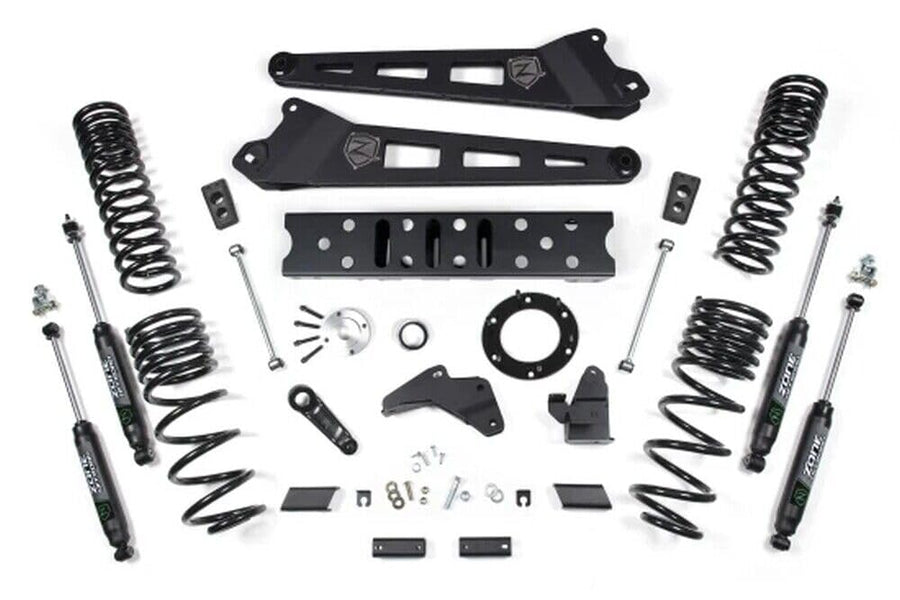 Zone Offroad 2019-2023 Ram 2500 GAS ZOND124F | 5.5 in Radius Arm Suspension Lift Kit | FOX 2.0 Adventure Series Shocks