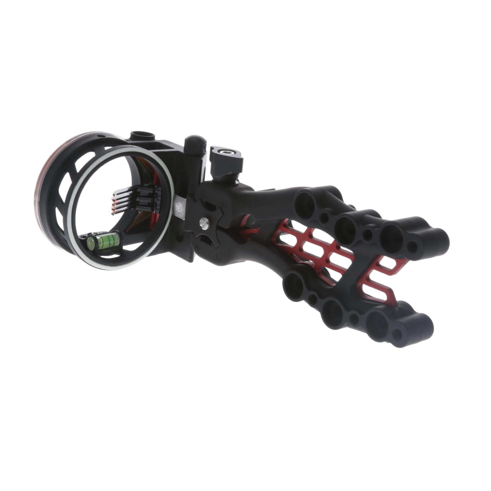 Carbon TRUGLO Hybrid 5-Pin Durable Ultra-Lightweight Micro-Adjustable Bow Sight with Large Circular Field of View, Toolless Micro Adjustment, Black