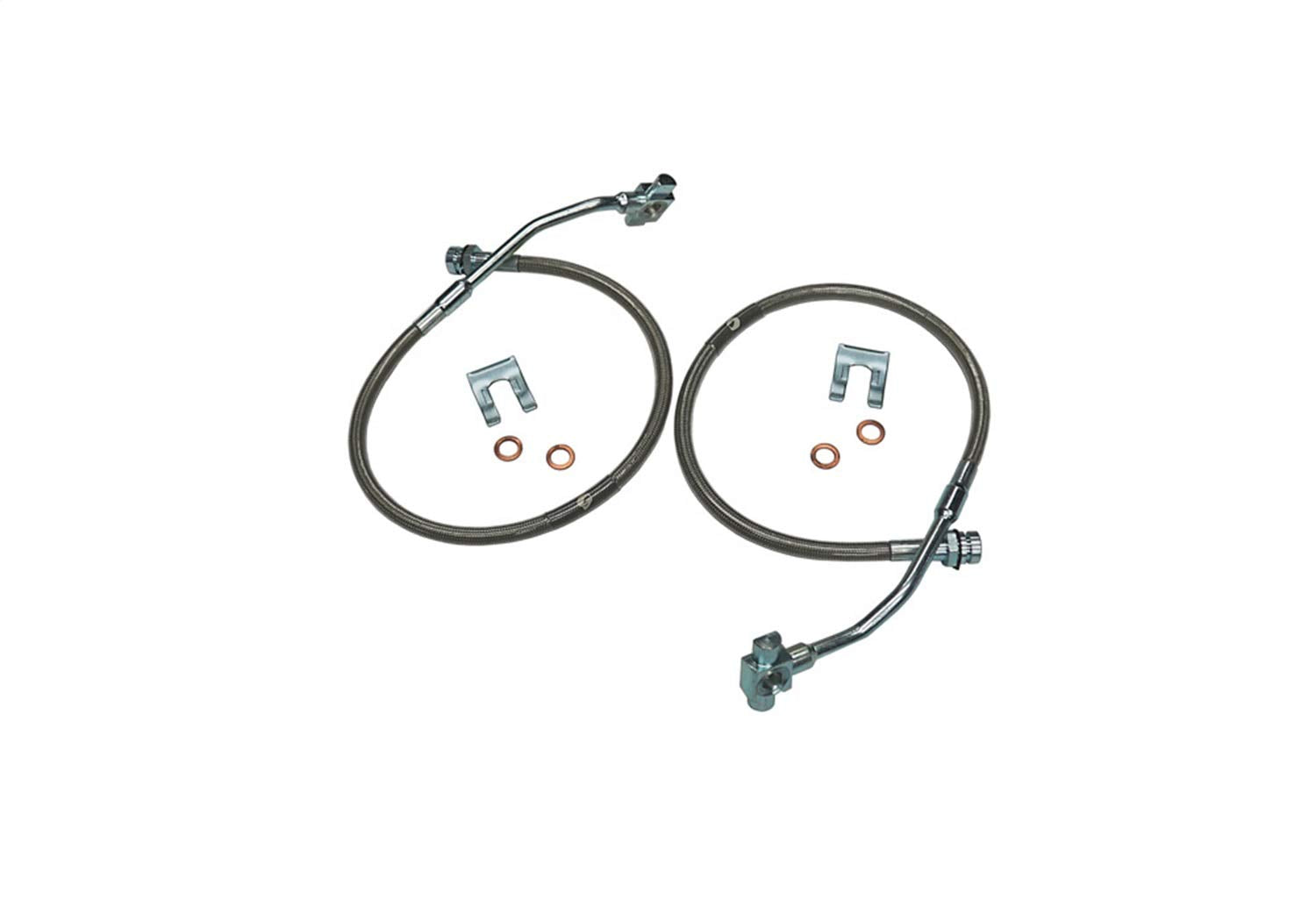 SUPERLIFT SUSPENSION RealTruck Brake Hose Kit for Suburban/Blazer/GM Pickup | Front Bullet Proof Pair of Brake Hoses | 91350 | Fits 1979-1986 GM Pickup / Blazer / Suburban with 4-6" Lift Kit