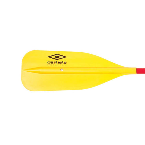 Standard Carlisle Canoe Paddle with Polypropylene Blade and Aluminum Shaft (Yellow and Red, 57 Inches)