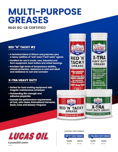 10301 Lucas Oil Heavy Duty Grease 14.5 Ounce, 14.5 oz,Green