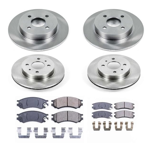 POWERSTOP Autospecialty KOE4378 Front and Rear Replacement Brake Kit-OE Brake Rotors & Ceramic Brake Pads For SC1, SC2, SL, SL1, SL2, SW1, SW2 [Model Specific]