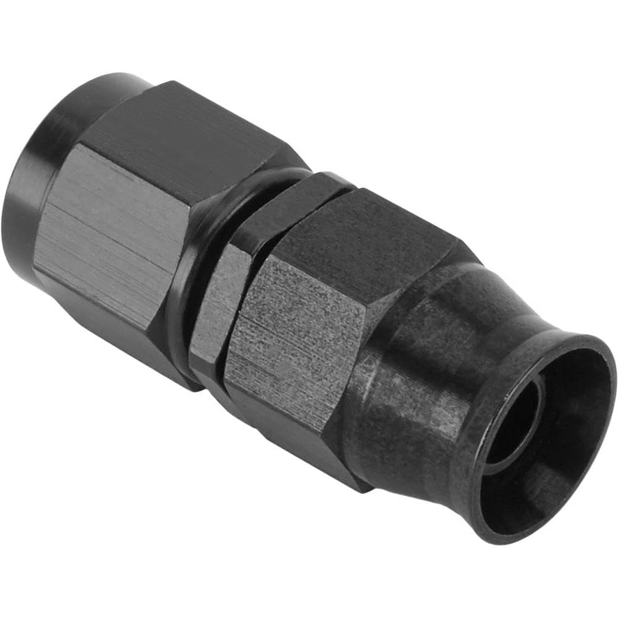 Fragola Performance Systems #6 Real Street Str Hose End For Ptfe Hose Black 680106-BL