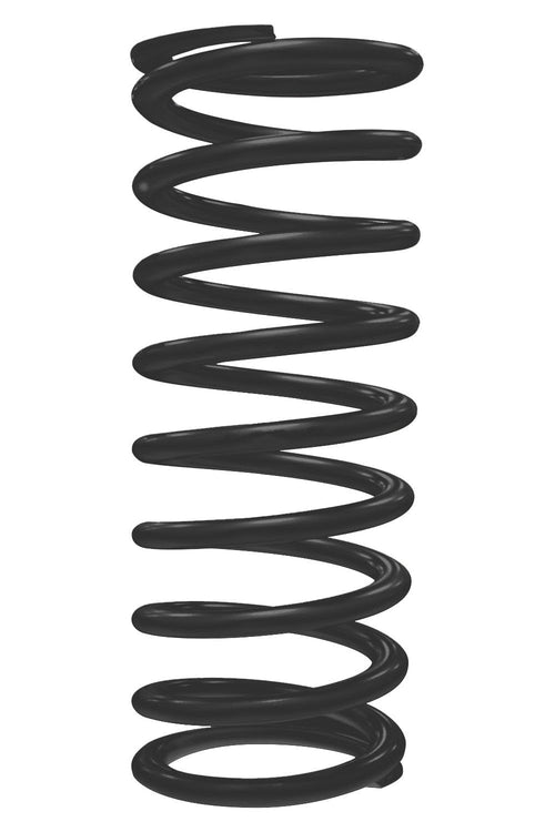 Cr-Si High Travel QA1 Spring, 2-1/2" Id, 12" X 400 Lbs/In. Black Pwdr Coat