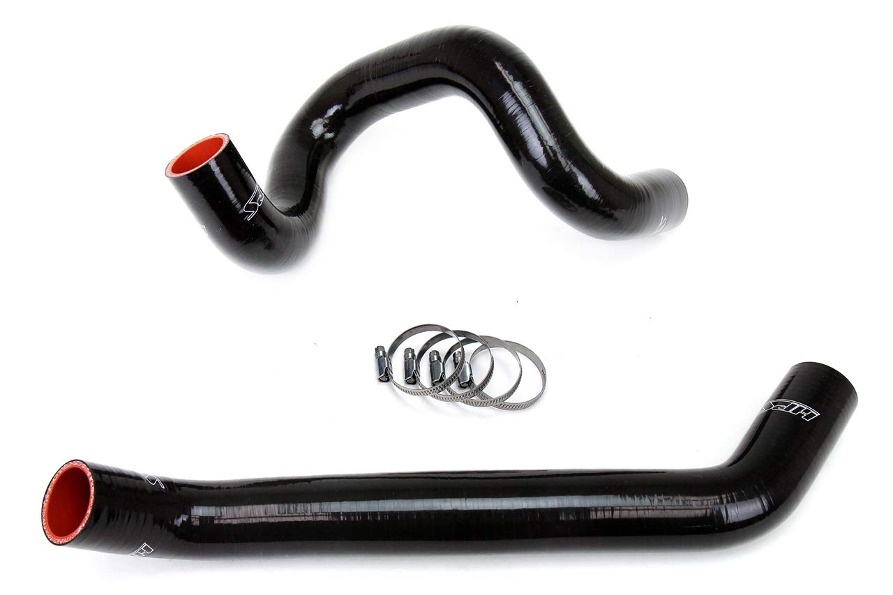 Black HPS 57-1220R-BLK Silicone Radiator Coolant Hose Kit