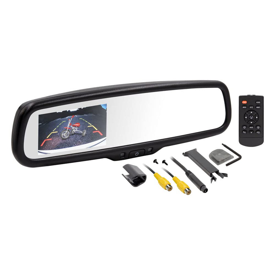 iBeam Auto-Dimming Oe Style Mirror - Built-in 4.3 Inch Monitor - U