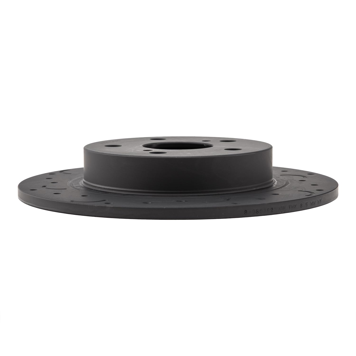 Talon Cross-Drilled and Slotted Solid Rotor, Hawk Performance Brakes, 10.98 in. Diameter, 1.66 in. Height