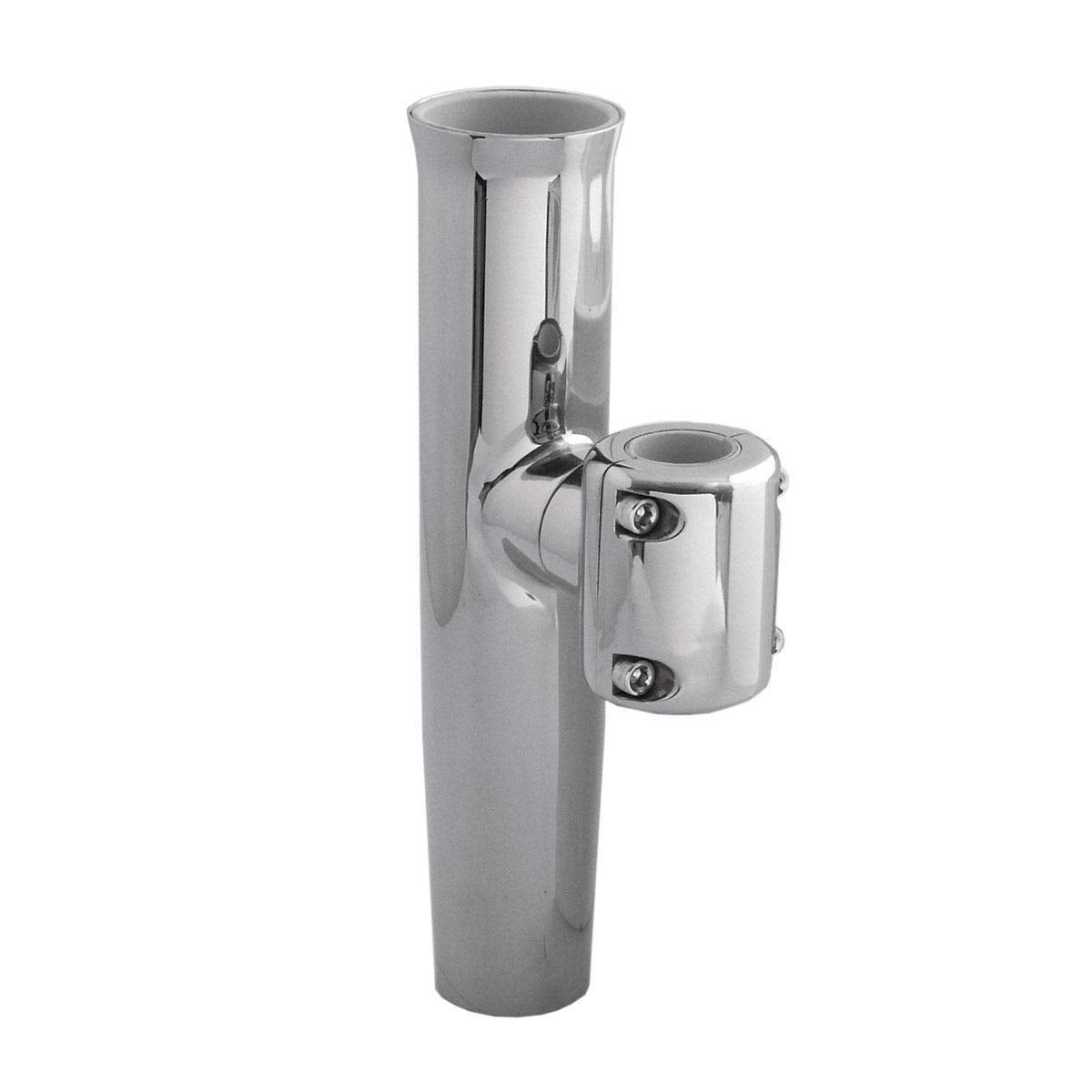 ADJUSTABLE CLAMP-ON ROD HOLDER FOR 7/8" & 1" TUBE, Stainless Steel