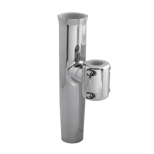 ADJUSTABLE CLAMP-ON ROD HOLDER FOR 7/8" & 1" TUBE, Stainless Steel