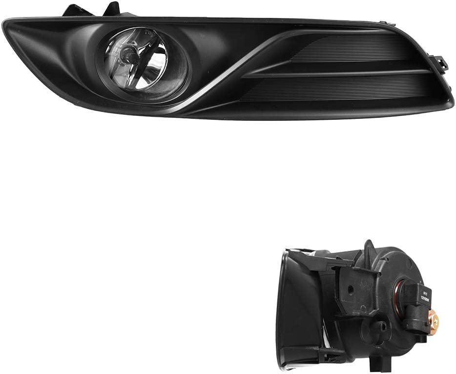 Fog Lights Winjet for [2013 2014 2015 Nissan Sentra] Driving Fog Lights + Switch + Wiring Kit - Clear