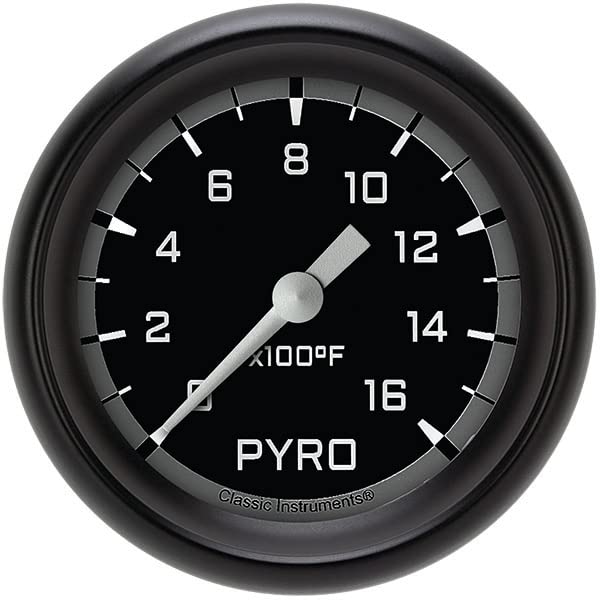 AX398GBPF Classic Instruments Gray 2-5/8" Exhaust Gas Temperature Gauge AutoCross