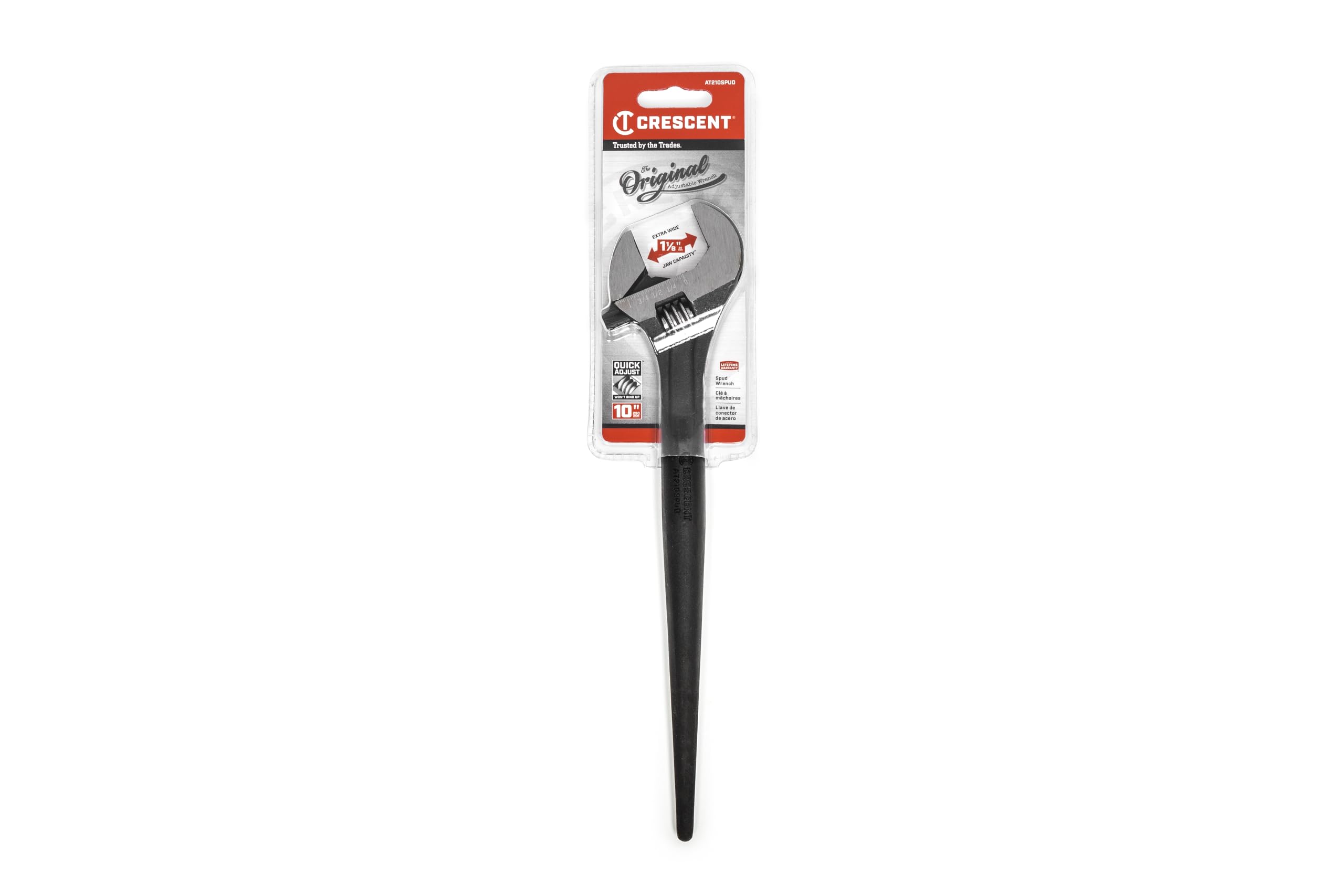 10" Adjustable Black Oxide Construction Wrench Crescent - AT210SPUD