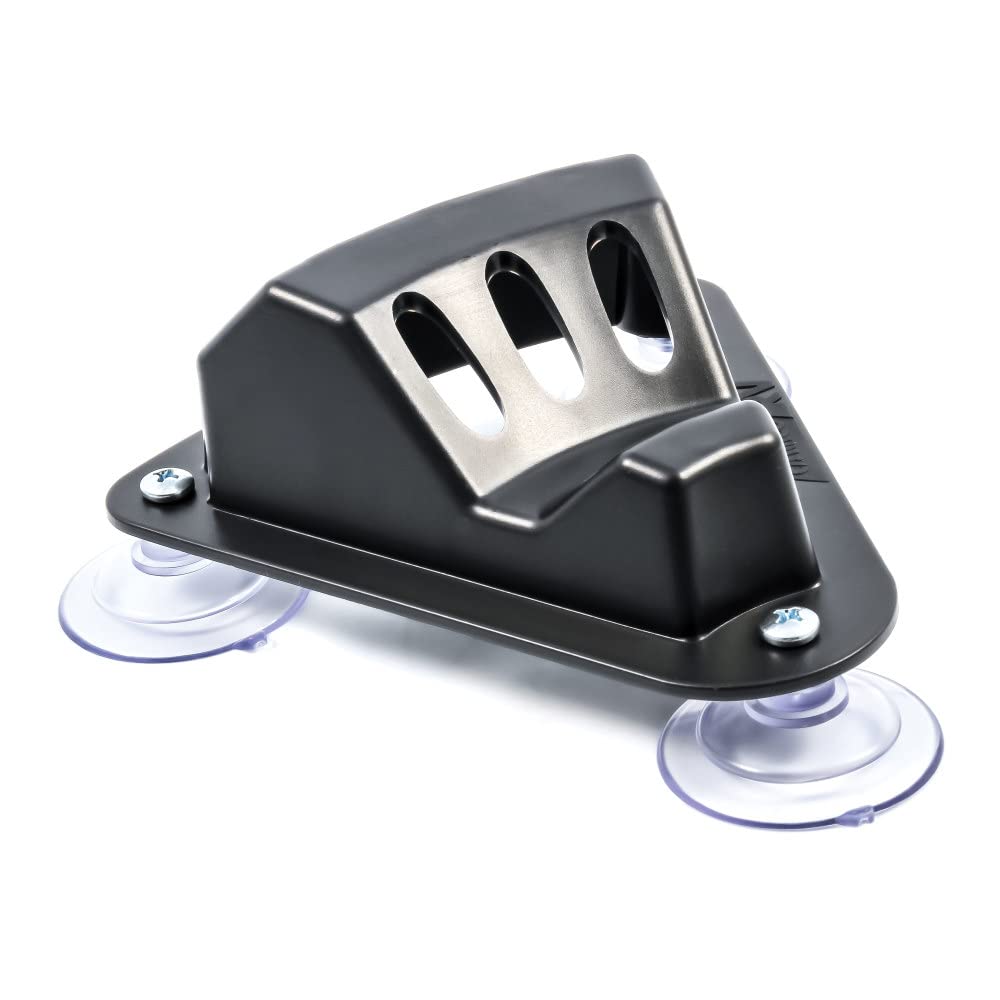 Black Camco 45506 Triple Flag Holder Suction Cup Mount