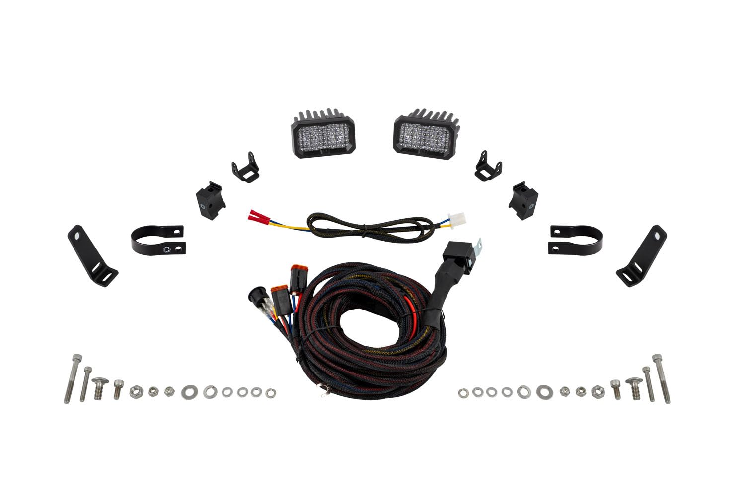 Diode Dynamics C2 Stage Series Universal 1.5 Inch Roll Bar Reverse Light Kit, Sport