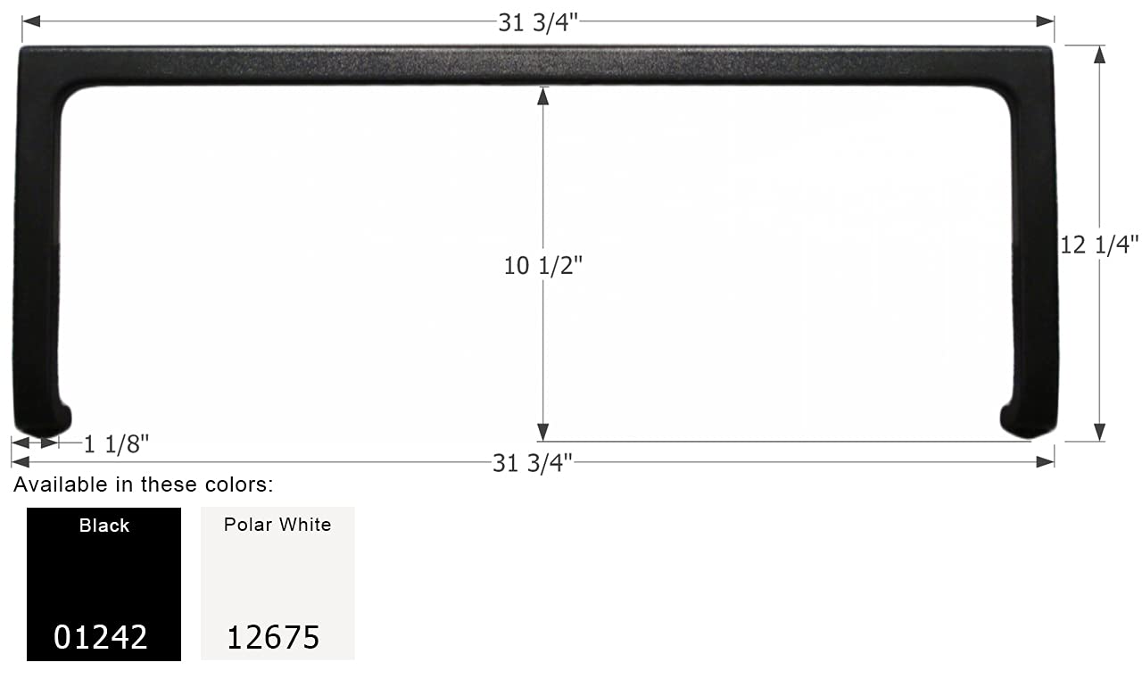 ICON 12675 Trim Step, Genesis/Legacy, Polar White