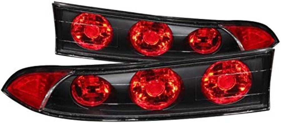 Tail Light Set Anzo USA 221084 Euro Clear Lens Pair Black