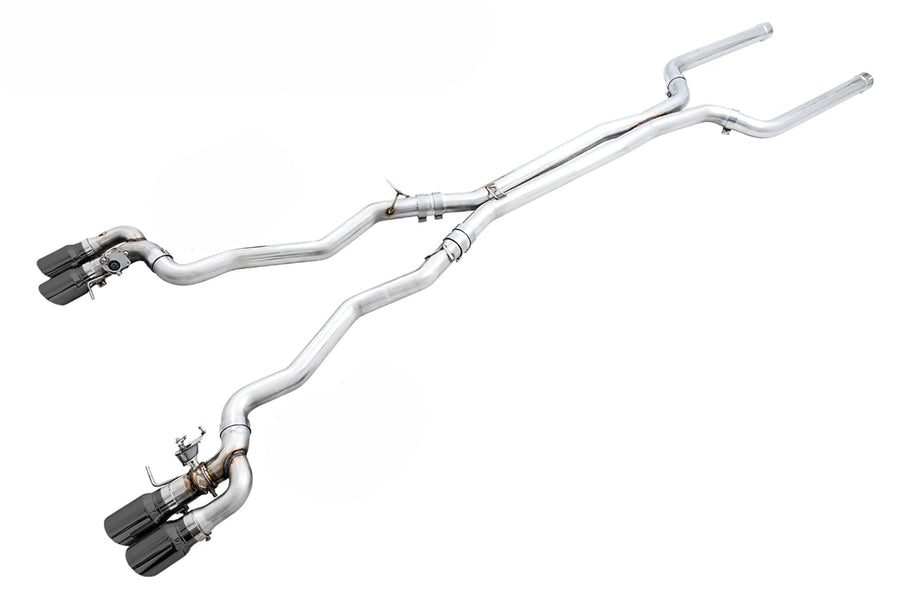 18-19 BMW F90 M5 AWE Tuning SwitchPatch Cat-Back Exhaust- Black Diamond Tips
