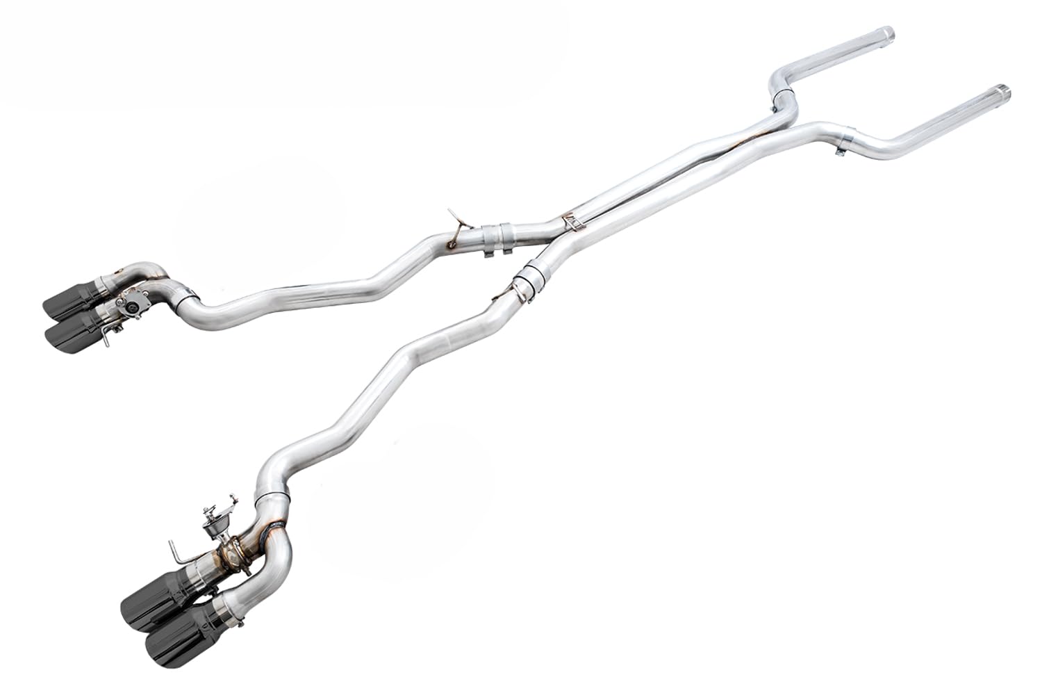 18-19 BMW F90 M5 AWE Tuning SwitchPatch Cat-Back Exhaust- Black Diamond Tips