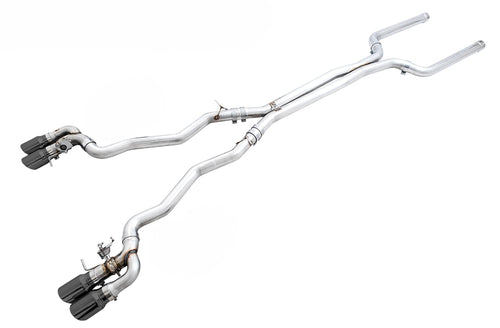 18-19 BMW F90 M5 AWE Tuning SwitchPatch Cat-Back Exhaust- Black Diamond Tips