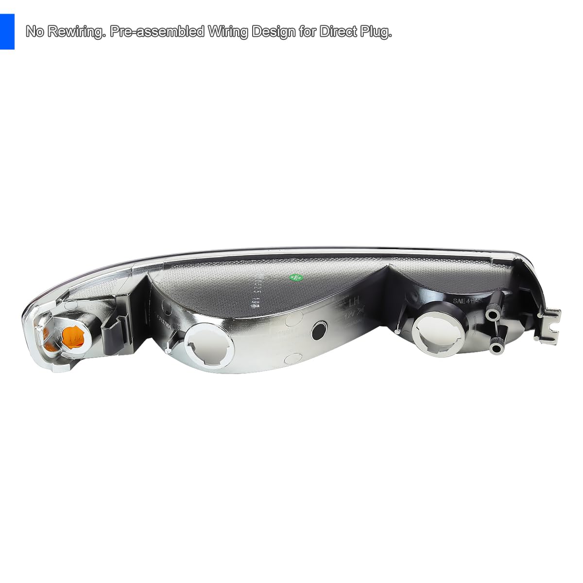 Parking Bumper Lights SPEC-D TUNING Compatible with 1999-2006 GMC Sierra/Yukon Left + Right Pair Assembly