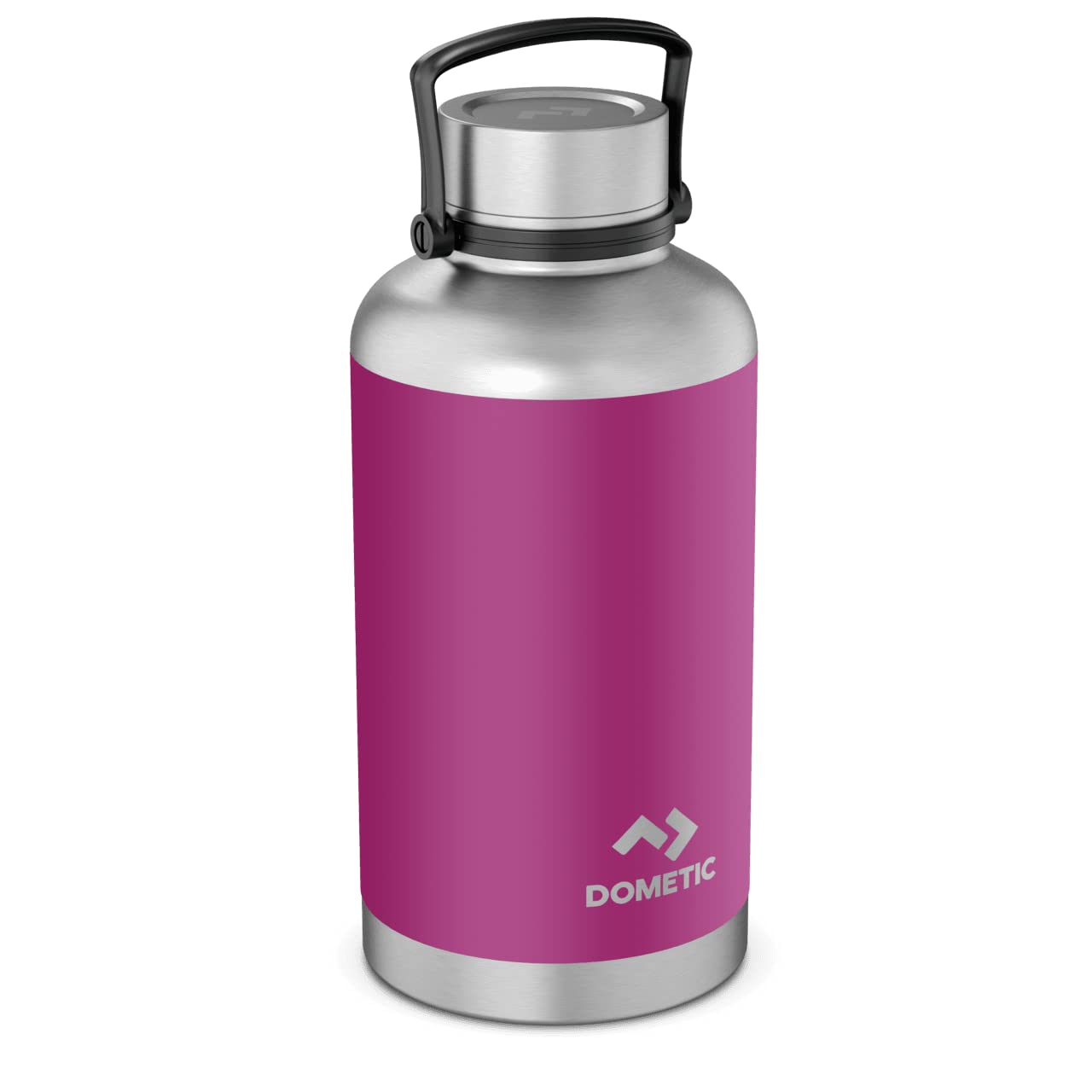 64oz Dometic Double Wall Insulated Wide Mouth Stainless Steel Thermo Bottle with Stainless Steel Screw-On Cap, Orchid Flower