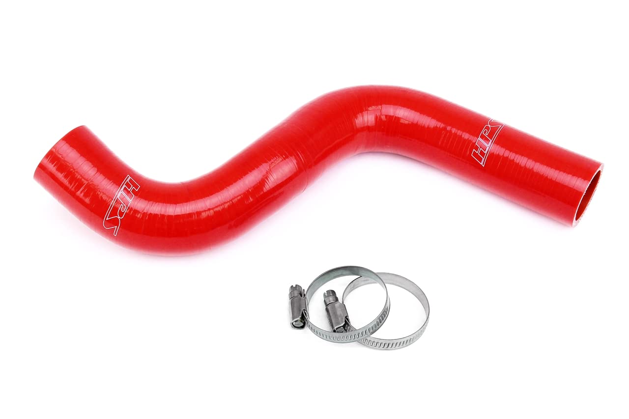 HPS Red Performance Silicone Upper Radiator Hose Kit Coolant Compatible for 2011-2013 Infiniti M56 2014-2019 Q70 5.6L V8, 57-2061-RED