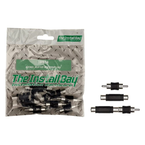 InstallBay THE INSTALL BAY Nickel Plated RCA Couplers - Retail Pack