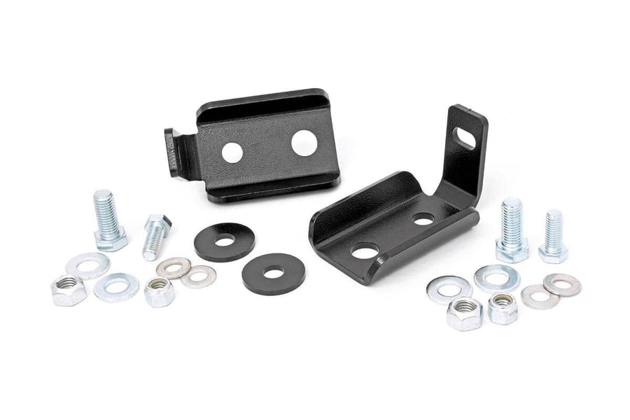Rough Country Shock Front Relocation Brackets for 07-18 Jeep Wrangler JK - 1020
