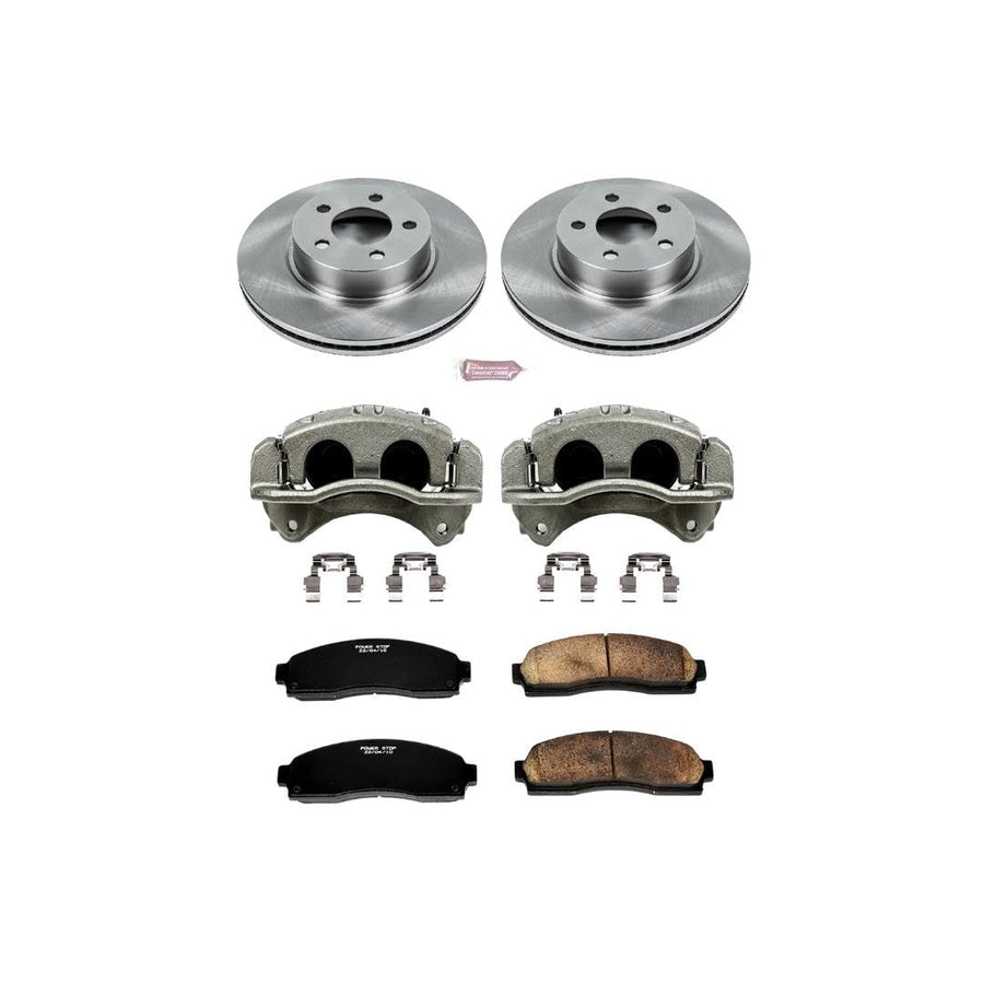 Power Stop KCOE1923 1-Click OE Replacement Brake Kit with Calipers For Ford Explorer Sport, Ford Explorer Sport Trac, Ford Ranger, Mazda B3, Mazda B3, Mazda B4000 [Model Specific]