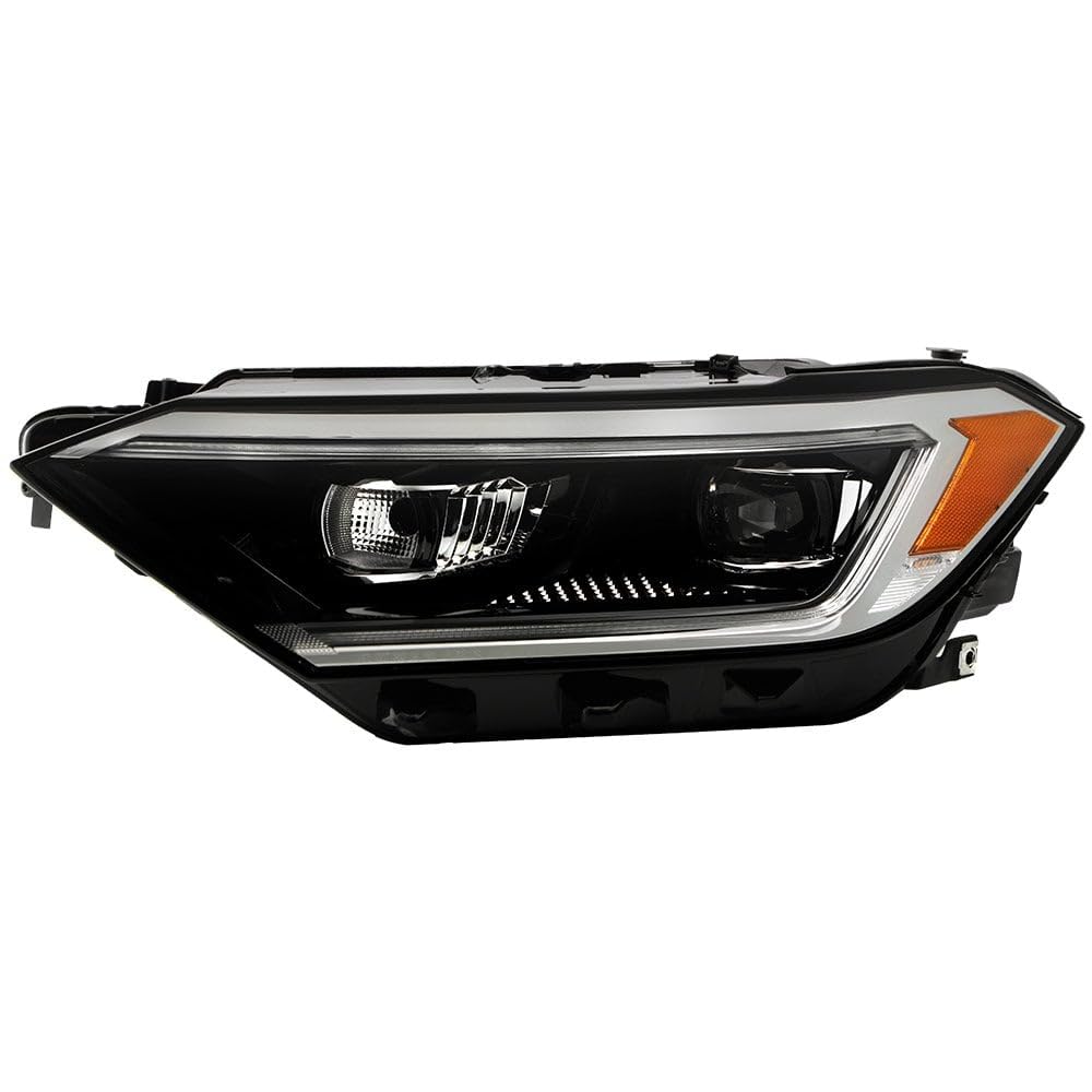VW Jetta 19-22 SEL Model Spyder LED High Low Beam Projector Headlight - Signal-PWY24W(Included) - OE Left (VW2502175)