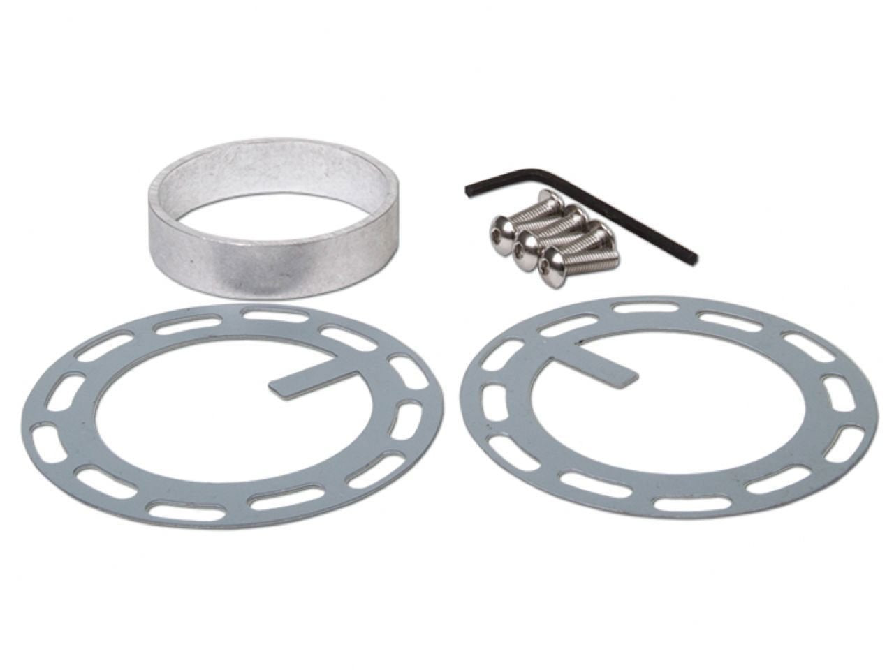 NRG Innovations 6-Holes Gen 1.5 Racing Steering Wheel Quick Release Adapter With Mounting Bolts, Titanium Chrome Ring, NRG-SRK-100TI