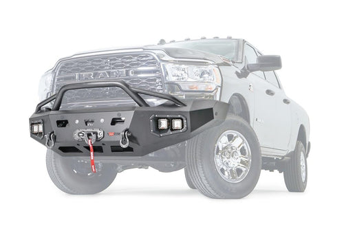 Ascent HD WARN 107003 Front Bumper with Baja Grille Guard, Fits: Dodge Ram 2500/3500/4500/5500 (2020-2021)