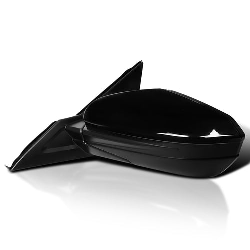 5-Pin Power Heated Fold Black Spec-D Tuning Left Driver Side Mirror Compatible with 2016-2018 Honda Civic